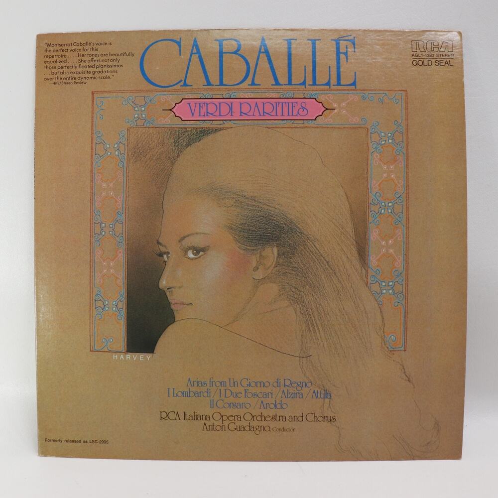 Verdi Arias Monserrat Caballe LP Guadagno Italian Opera Orchestra 1968 1975 RCA